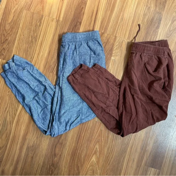 Bundle Set of (2) Old Navy High-Waisted Linen Blend Pants - Picture 1 of 7